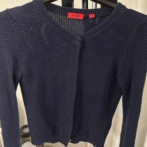 HUGO Women's Navy Cardigan